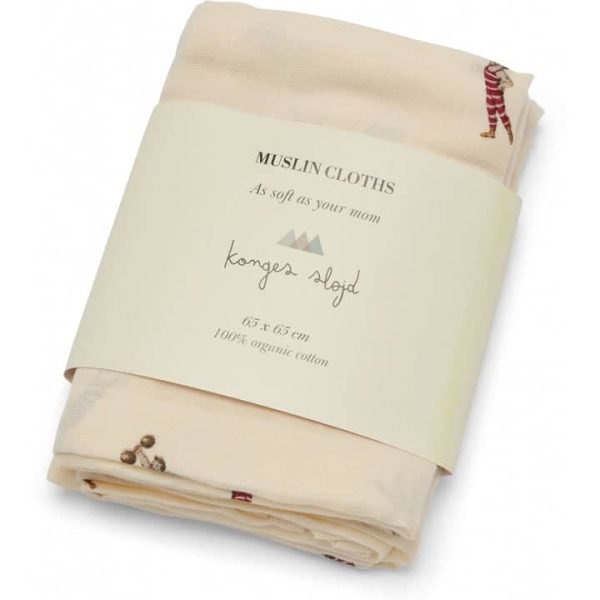 Konges Sløjd 3 pack muslin cloth - Strong man