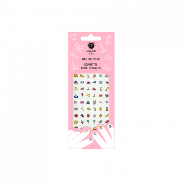 NAILMATIC. Σετ 72 αυτοκόλλητα νυχιών Happy Nails