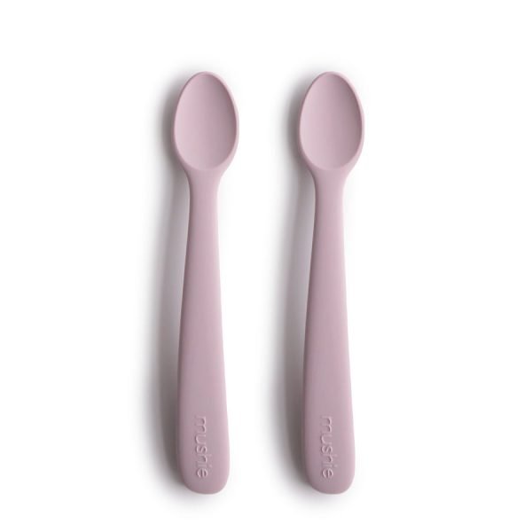 Silicone Feeding Spoons 2-Pack Soft Lilac
