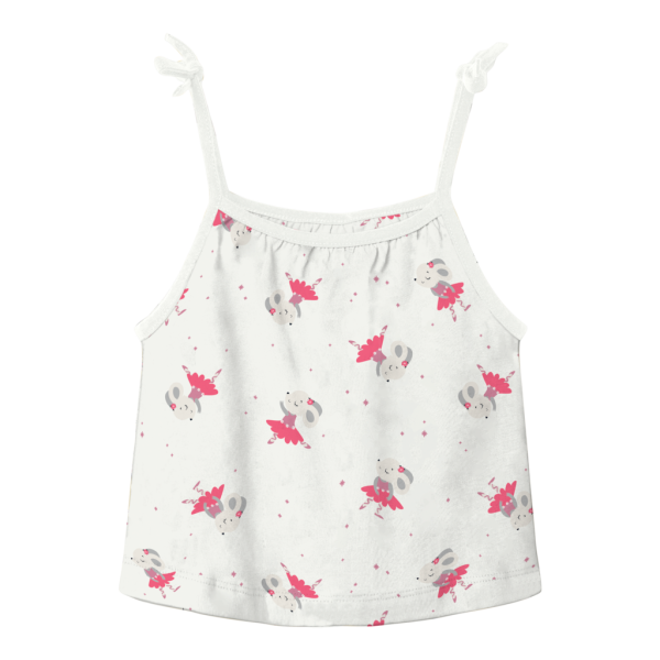 NAME IT STRAP TOP WHITE