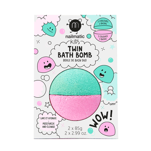 NAILMATIC. Bath bomb Duo (ροζ-πράσινο)