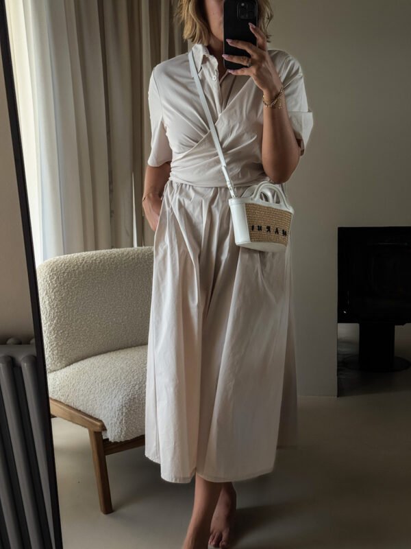 Off White Shirt Dress