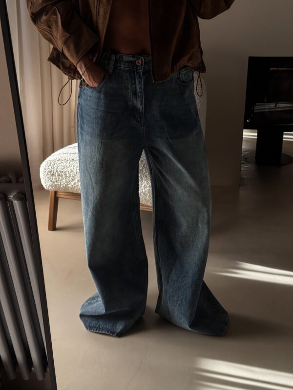 Baggy Jeans with Elastic Waist