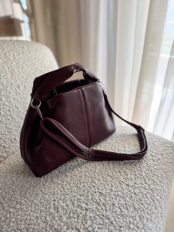 Medium Size Burgundy Handbag / Cross Bag