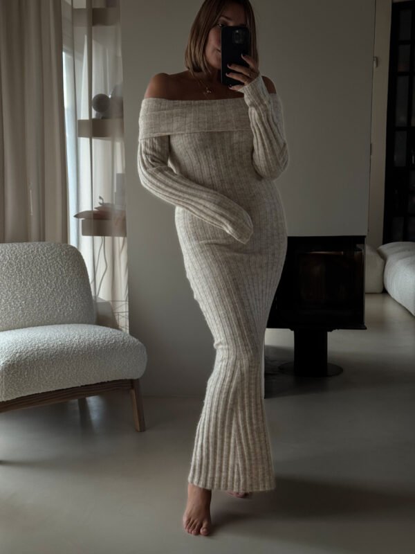 Knit Off Shoulder Dress