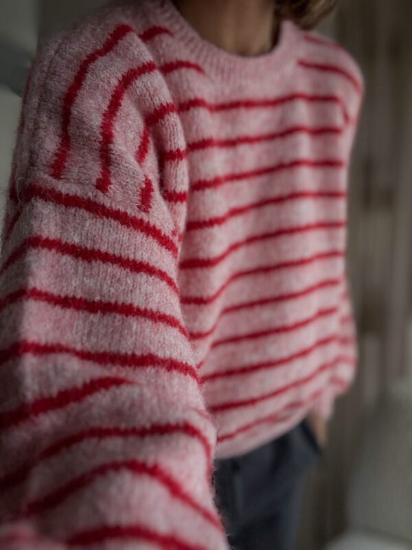 Pink Striped Sweater