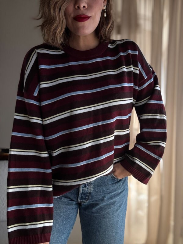 Brown Striped Sweater