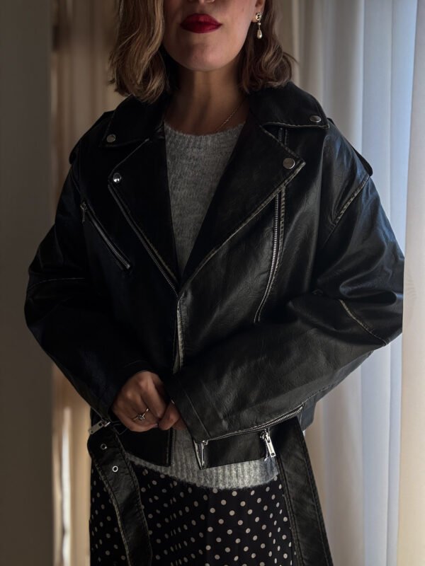 Vegan Leather Biker Jacket