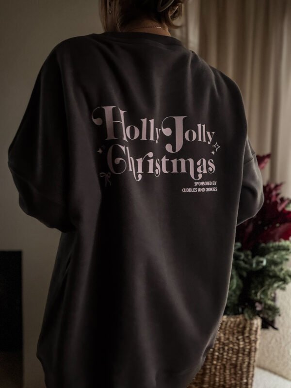 Grey Holly Jolly Christmas Sweatshirt