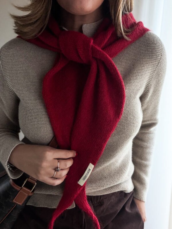 Red Triangle Scarf Big Size
