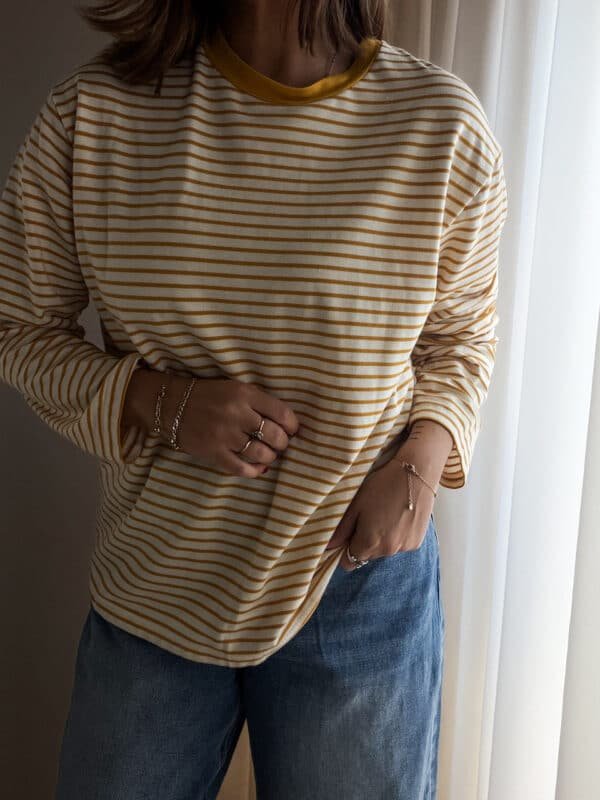 Yellow Striped Blouse