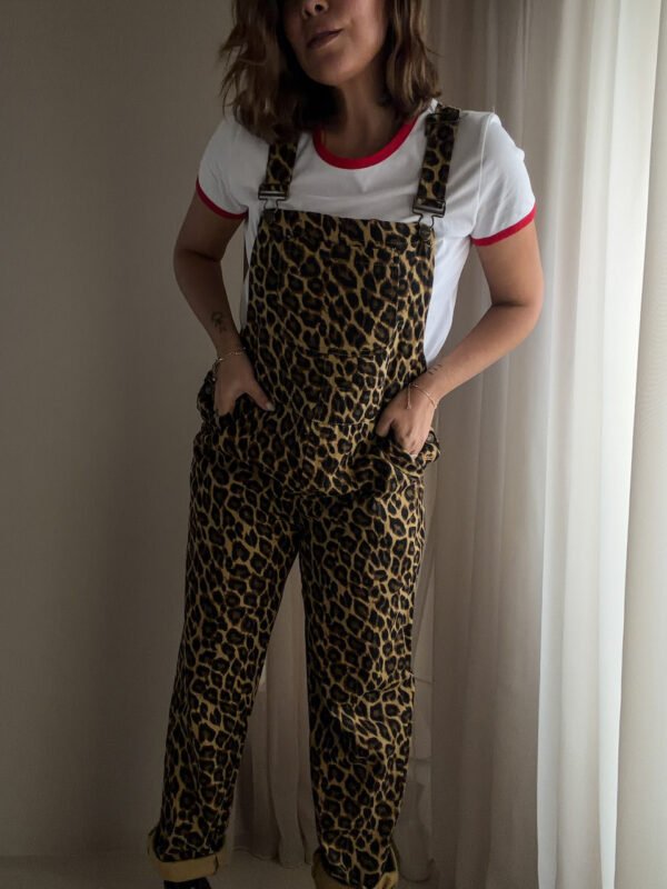 Leopard Dungarees