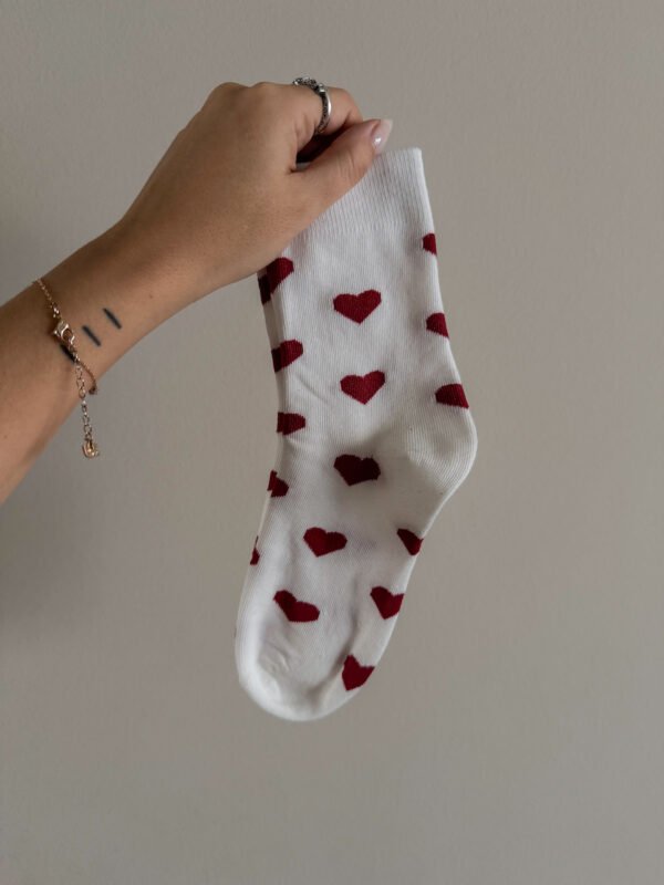 Socks with Red Hearts