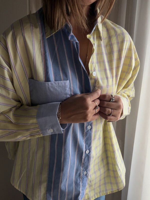 Light blue & Yellow Shirt