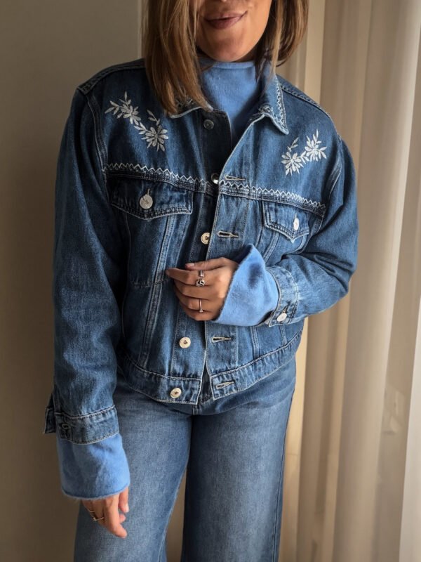 Denim Embroidered Jacket