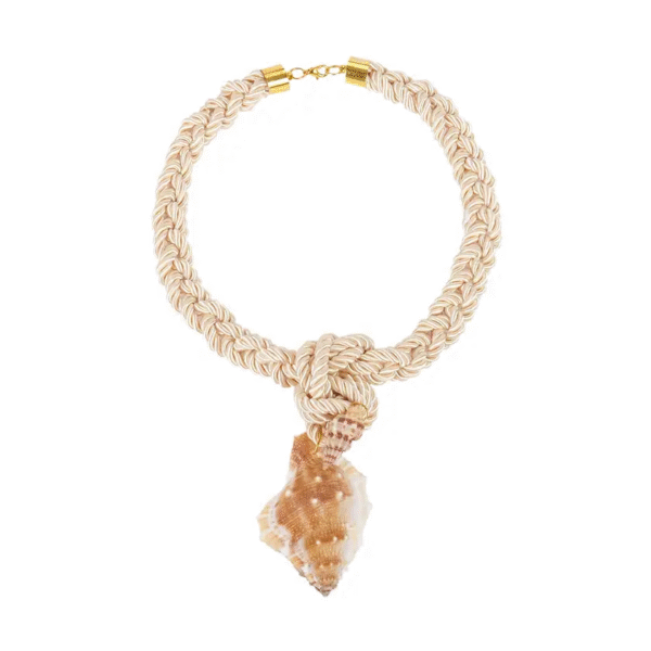 Ivory Necklace with Natural Shell