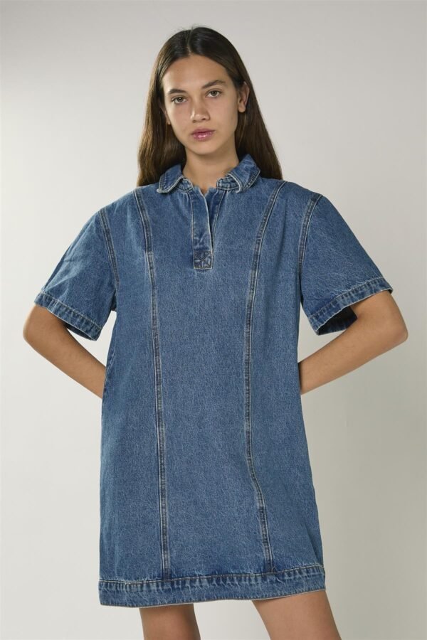 True Blue Denim Mini Dress