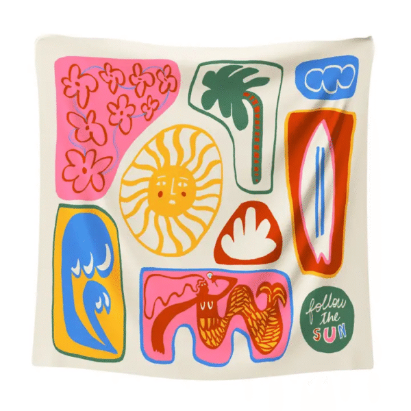 Golden Season Super Scarf / Silk & Cotton