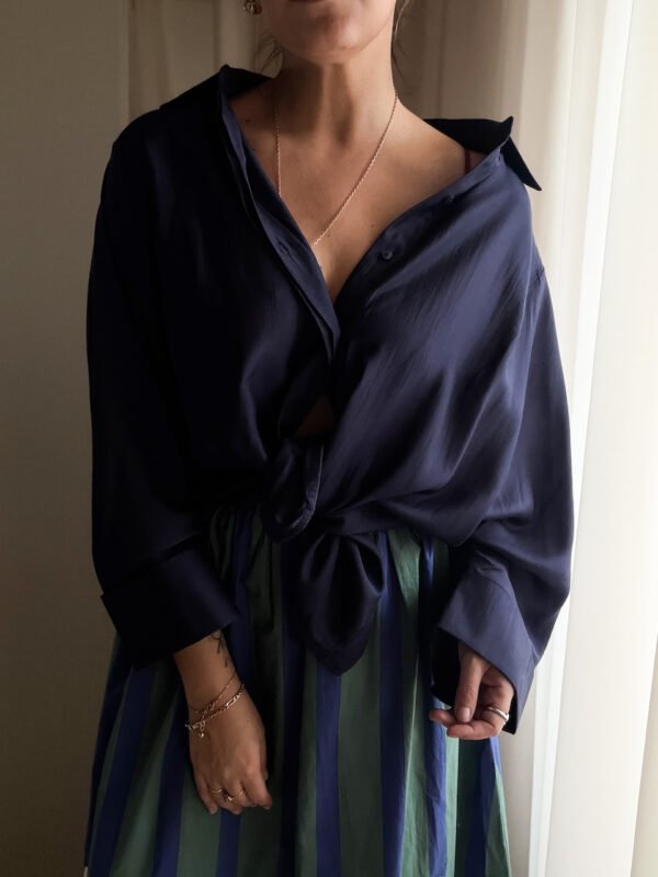 Dark Blue Oversized Shirt