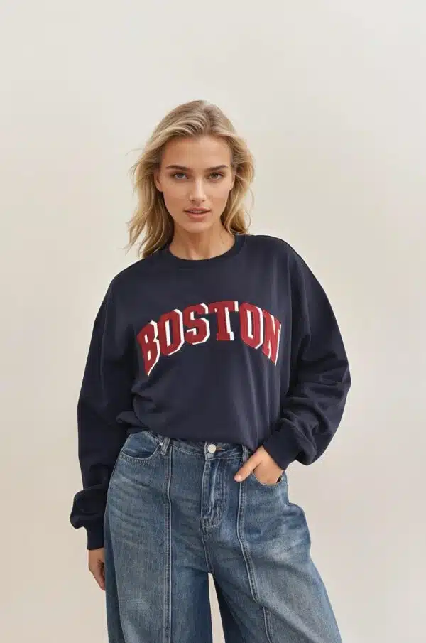 Navy Boston Sweats