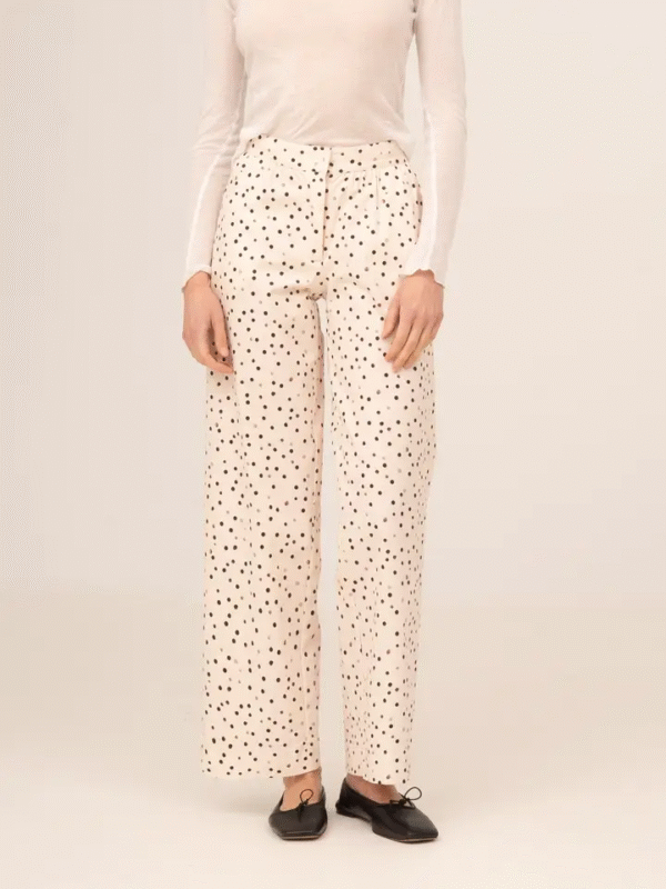 Polka Dot Trousers Crema