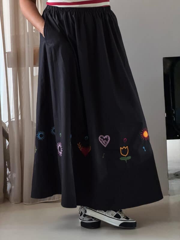 Maxi Embroidery Skirt