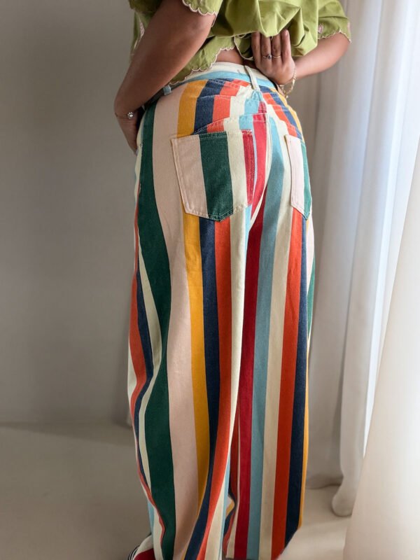 Multi Colour Striped Jeans