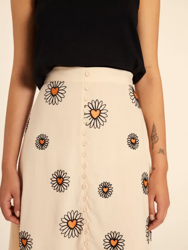 Falda Bordado Margarita