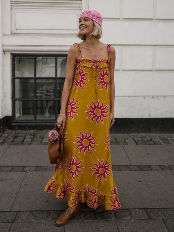 Sunburst Midi Dress
