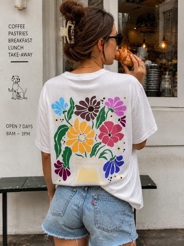 T-shirt with Flowers