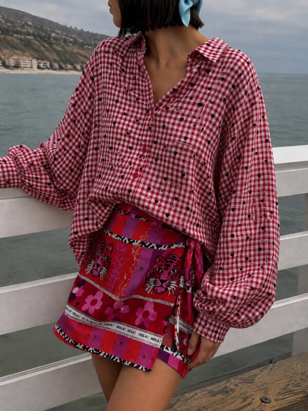 Red Gingham Hearts Shirt