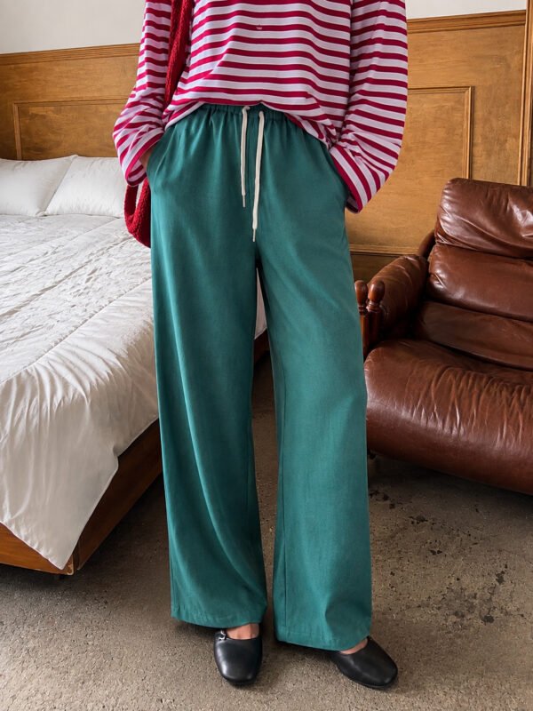 Wide Leg Παντελόνι σε Green