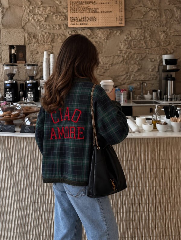 Καρό Oversized Jacket “CIAO AMORE