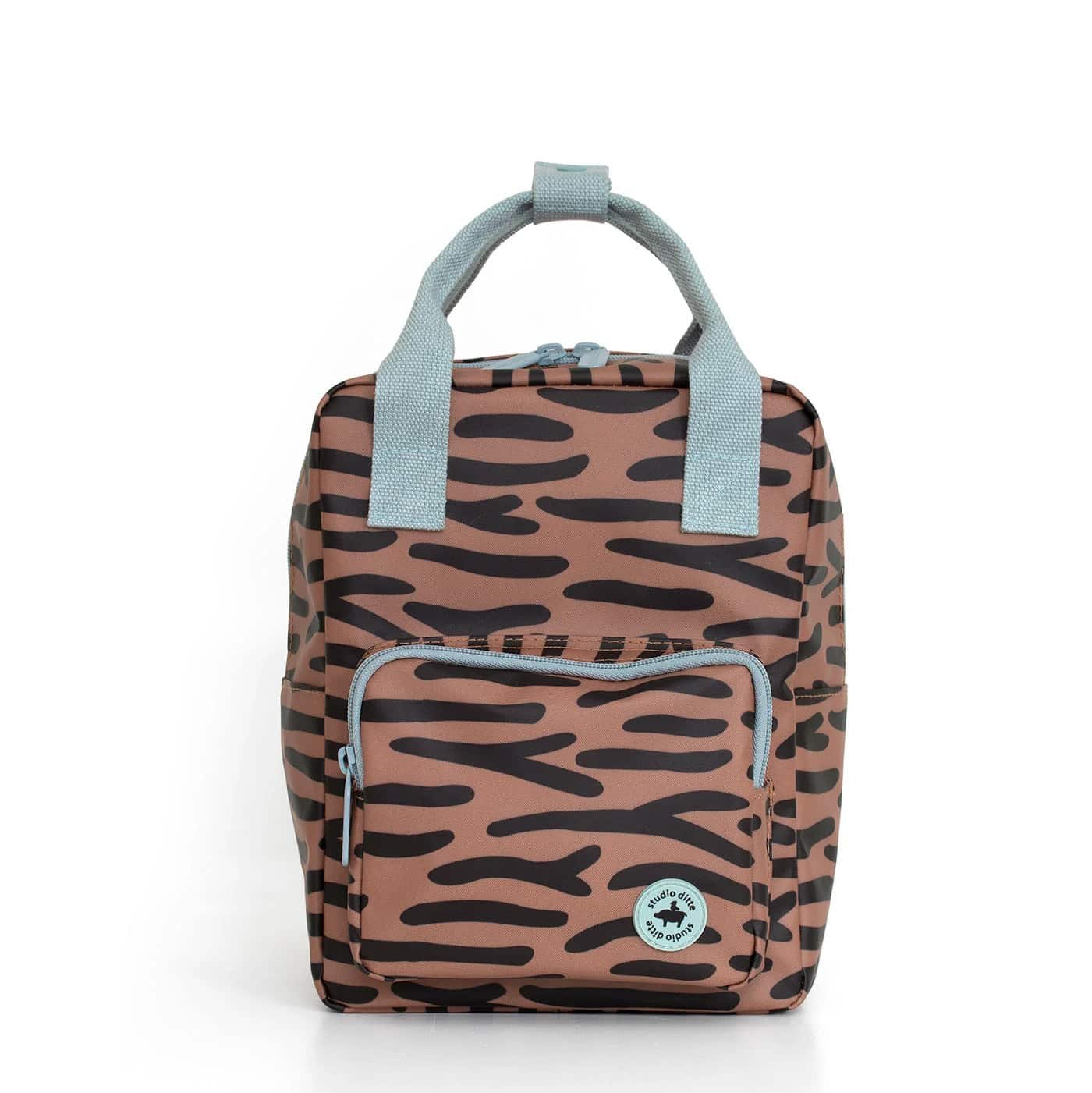 1702033 - -Studio-Ditte - -small-backpack - -tiger-stripes-brown - -front