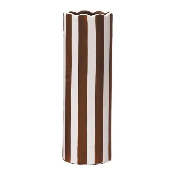 Paul Vase, Large, Brown, Ø8 × H24 cm