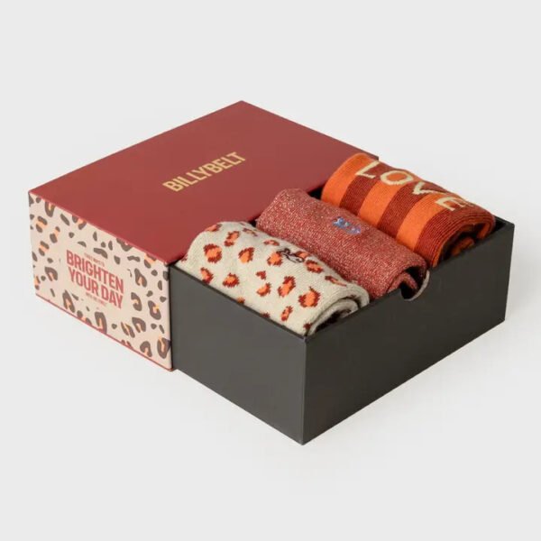Women's Sock Gift Box - Brighten Your Day Orange