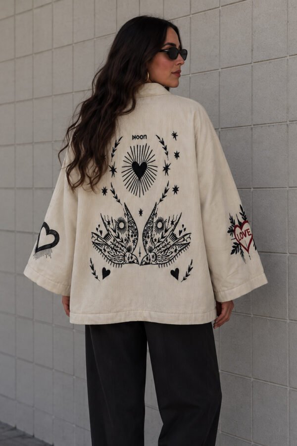 Embroidered Corduroy Jacket