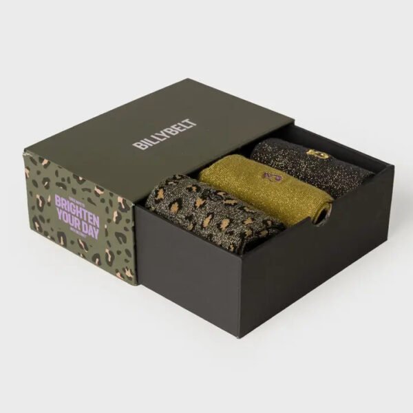 Women's Sock Gift Box - Brighten Your Day Khaki