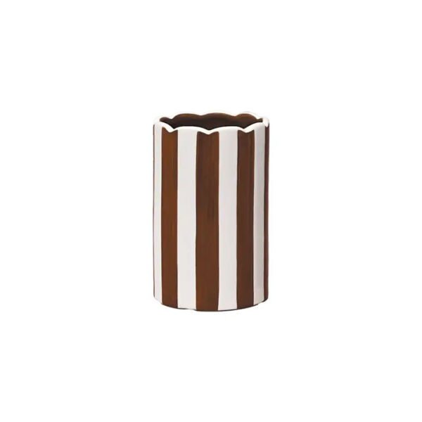 Paul Small Vase, Brown, Ø8 × H12.5 cm