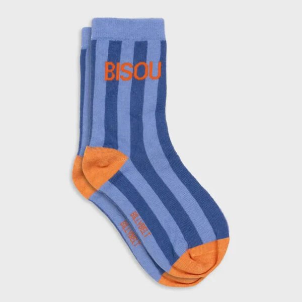 Striped Combed Cotton Socks - Bisou