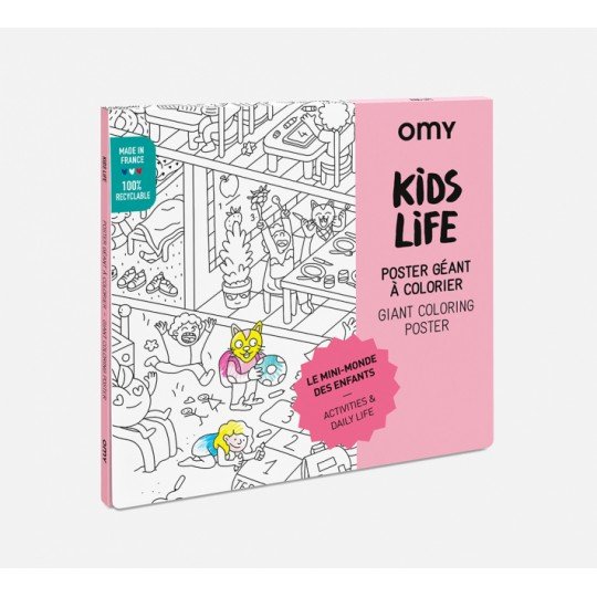 Omy - Αφίσα Γίγας Για Ζωγραφική Kids Life